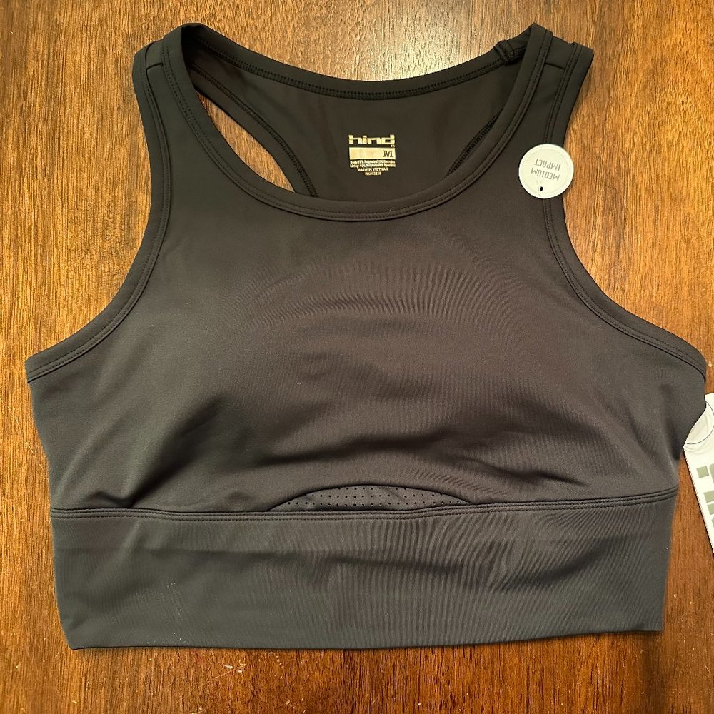 Hind Black Sports Bra - Medium Impact